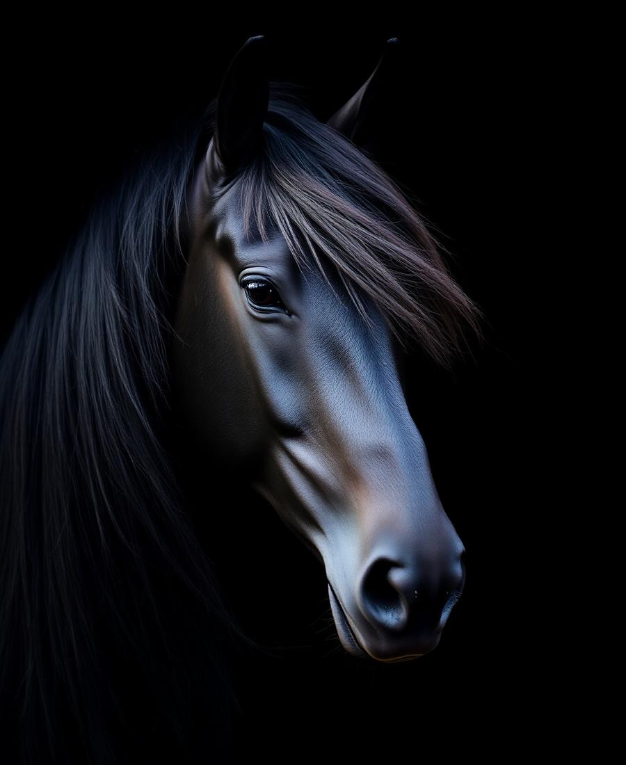 Portret konja Onyx, Frizijski konj